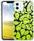 MeieaS Compatible with iPhone 12/12 Pro Phone case,Neon Green on Gray Silicone Bumper Shockproof Anti-Scratch Slim Phone Cover Designed for iPhone Cases