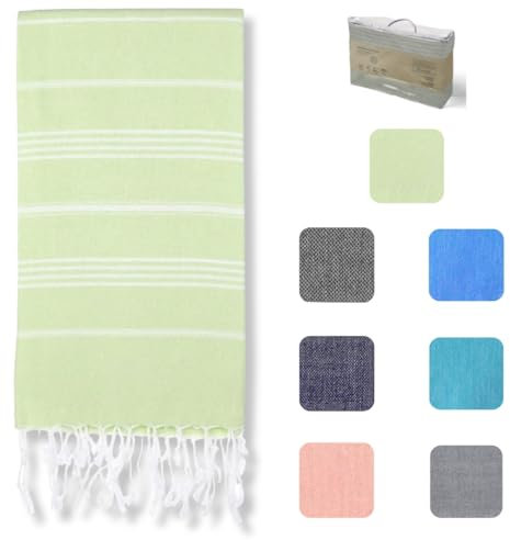 MyStilo® XXL Saunahandtuch Hamamtuch - Großes, Weiches Badetuch 100x200cm, Schnelltrocknend - Premium Strandtuch, Beach Towel, Handtuch für Männer, Frauen, Yoga und Fitness (Mint Green)
