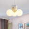 GUANSHAN LED-Hängelampe mit schlafendem Bären, Cartoon-Ballon, Deckenleuchte, Kronleuchter, Hängelampe, Deckenlampe, Mond-Kronleuchter, Deckenbeleuchtung für Schlafzimmer, Kinderzimmer