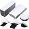 25 paia di velcro autoadesivo, extra forte, chiusura in velcro nero, autoadesivo, su entrambi i lati invece di forare, doppio velcro per pareti, pavimento, bicchieri, plastica