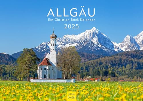 Edition Seidel Premium Kalender Allgäu 2025 Format DIN A3 Wandkalender Deutschland Alpen Schwangau Kempten Schloss Berge Christian Bäck