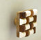 ARTISNO Handmade Square Shape Wood and Resin Kitchen Cabinet Drawer Knob, Wooden Drawer knobs,Wardrobe Pulls,Cabinet Door Handle,Set of 6 (Square Wood)