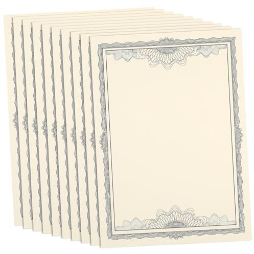 Lurrose 30stücke Urkundenpapier Druckbare Leere Zertifikate Geeignet Für Abschlüsse Und Auszeichnungen Mit Abgerundeten Ecken Und Glatten Kanten Einfach Zu Verwenden