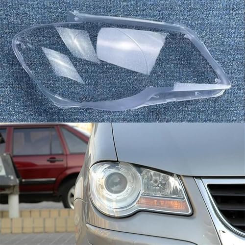 LJWAN Autoscheinwerferabdeckung für VW Touran 2008–2010, Scheinwerferglasabdeckung Auto Scheinwerfer Scheinwerfer Frontscheinwerfer Objektivschale,1 Piece Right