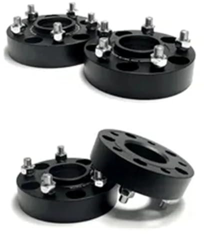 Spurverbreiterungen Für Jeep Für Wrangler JK J207 2007-2017 30mm Schwarz/Silber Distanzscheiben Rad Automobil Spurverbreiterungen 4 Stück Auto-Rad-Distanzscheiben(Schwarz)