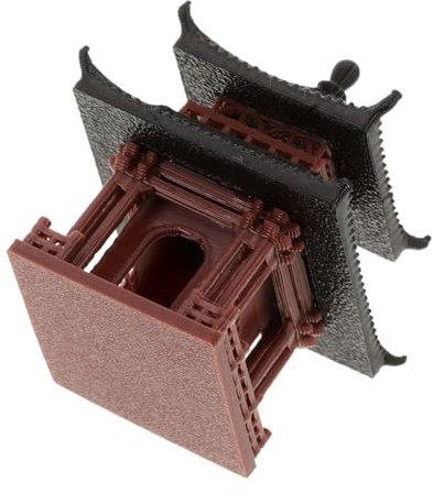 VICASKY Pavillon Dornement De Paysage Statue De Pagode Chinoise Décoration Feng Shui pour Aquarium