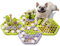 MEWOOFUN Dog Puzzle Toy Set, Interactive Treat Dispenser, Brain Training Toy for Small Medium Large Dogs (Green & Purple Set, M * 4)
