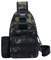 ANDRESLAD Hochwertiges Material Multifunktions-Brusttasche für Männer Frauen Dark Night Camouflage Tragbare Umhängetasche Sport-Schultertasche Verschleißfeste Aufbewahrungstasche