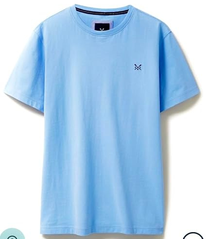 Crew Clothing Mens Crew Neck T-Shirt 'Classic Tee' - Short Sleeved (Heritage Sky) XXXL
