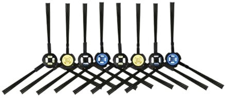 Nilnyvda Kompatibel mit ZACO A10 Roboter-Staubsauger, Ersatzteile, Zubehör-Set, Hauptbürste, Seitenbürste, Wischtücher, Lappen(8 Side Brush)