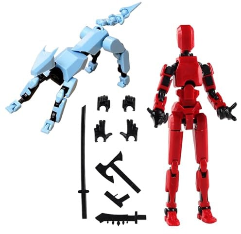 2PcsRoboteraktivitätsmodell Action Figure Spielzeug Gegliederter Hund Roboter-Actionfigur Tierisches 3D-gedrucktes Model Wird in Sofas Schlafzimmern Wohnzimmern und Anderen Anlässen Verw