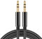 1M Aux Cable Braided Stereo 3.5mm Audio Cable, Mini Jack Male to Male Audio Cables, Nylon Braided Aux Lead, Auxiliary for Cars, for Headphones, iPod, iPhone, iPad, Car, Soundbar, TV, PC, Speaker