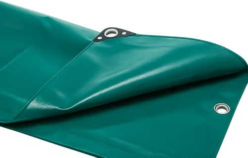 EraGreen Premium PVC Plane 650 g/m² – 1,5m x 6m - Extrem robuste Abdeckplane für Außenbereich | Reißfest, UV-beständig, wasserdicht | Profi LKW-Plane für Anhänger, Container & Garten – Grün