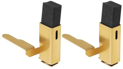 EMSea 1 paio di spazzole di carbone per utensili elettrici con alloggiamento in metallo molla interna 6,5 × 9,5 × 17,5 mm compatibile con motoseghe Black & Decker