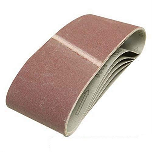 Silverline 196070 5 bandes papier de verre 100 x 610 mm Grain 60