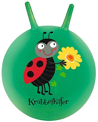 moses. 4030000000000 Krabbelkäfer Hüpfball | Für Kinder ab 4 Jahren | Sprungball, Grün mit Marienkäfer