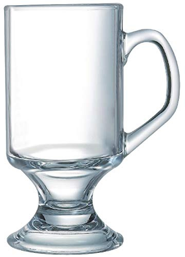 Arcoroc DP054 Footed Coffee Mugs, 290 mL (Pack of 24) | Elevates hot drink presentations in busy cafes or restaurants, offering commercial-grade durability for daily service.