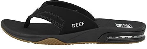 Reef Fanning, Herren Zehentrenner, Schwarz (Black/Silver BLS), 46 EU (12 UK)