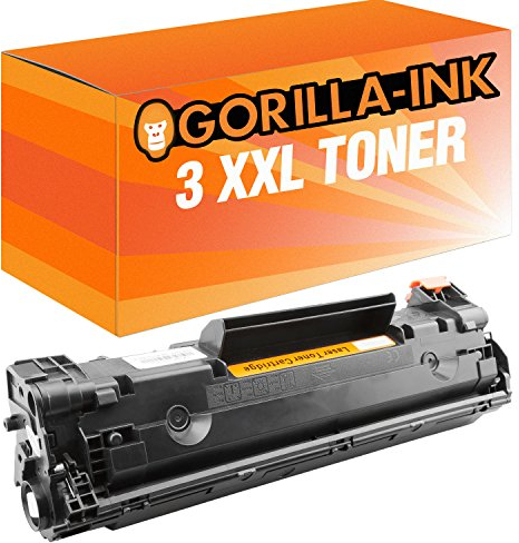 Gorilla-Ink 3X Laser-Toner XXL Black kompatibel mit HP CF283A MFP M 120 Series M 125 A M 125 NW M 125 RNW M 126 A