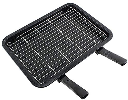 Spares2go Media parrilla cacerola con asas extraíbles, accesorio de & Dual para Bosch Horno Cookers