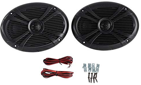 Pair Rockville RMSTS69B 6x9 1000w Waterproof Marine Boat Speakers 2-Way Black