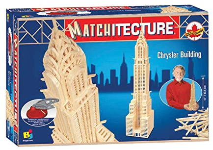 Streichholz-Puzzle 3D - Matchitecture : Chrysler Building