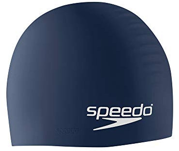 Speedo Herren Swim Cap Silicone Junior Badekappe aus Silikon für Kinder, Navy, Mini