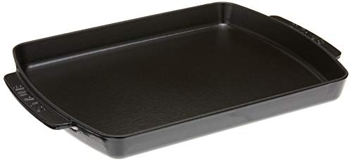 STAUB Serving Dish Rectangular cast Iron Black 1pc