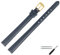 MARBURGER Uhrenarmband 8mm Leder Blau Gold XL Glatt Mit Naht - Montage Set 6600851000220