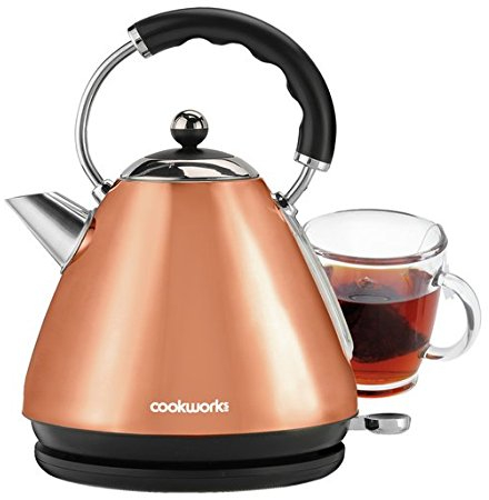 Cookworks 1.7 Litre Striking Copper Design Kettle - Copper