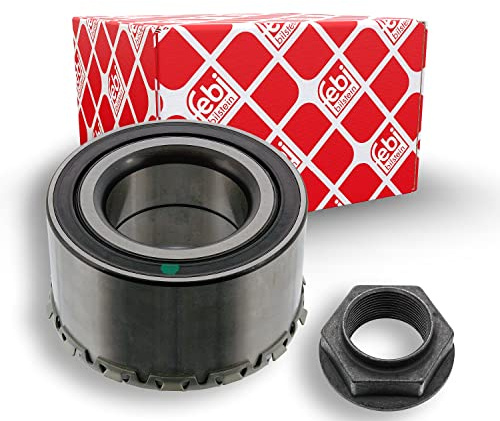 febi bilstein 100351 Radlagersatz mit ABS-Impulsring und Achsmutter , 1 Stück