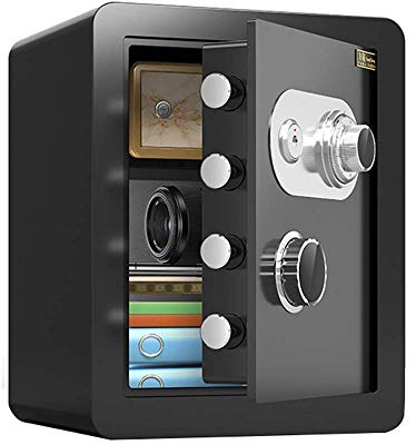 Tresor feuerfest wasserdichter Tresor Tresor Sicherheitstresor digitaler Schrank Tresor feuerfest mechanisch mit Schlüssel strapazierfähig 4