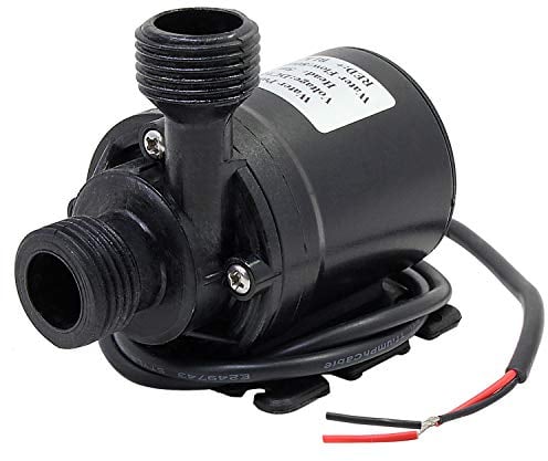 HSeaMall Bomba de agua sumergible sin escobillas DC 12V Bomba anfibia 800L / H 5M para el estanque de peces de acuario Fuente solar Sistema de circulación de agua de la piscina