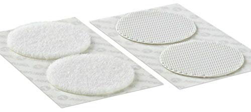 Velcro Industrial Strength Dots Coins Circles in Black and White (White, 50 Pairs)