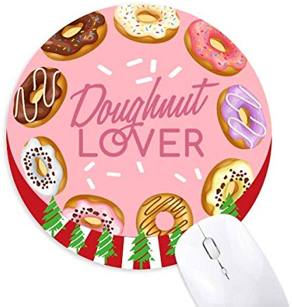 Doughnut Circle Western Dessert Essen rund Gummi Maus Pad Weihnachtsdekoration