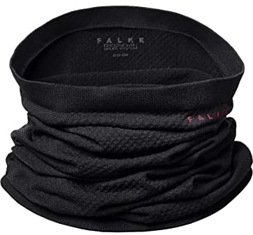 FALKE Unisex Winter-Schal Tube U ACC Funktionsmaterial Schnelltrocknend Warm 1 Stück, Schwarz (Black 3000), Einheitsgröße