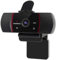 THRONMAX Stream GO X1 1080P HD Webcam with Built-In Noise-Reducing Dual Microphone, Automatic Low Light Correction, 105 Degree Extended View, Plug and Play USB Web Camera & Tripod Stand - Black