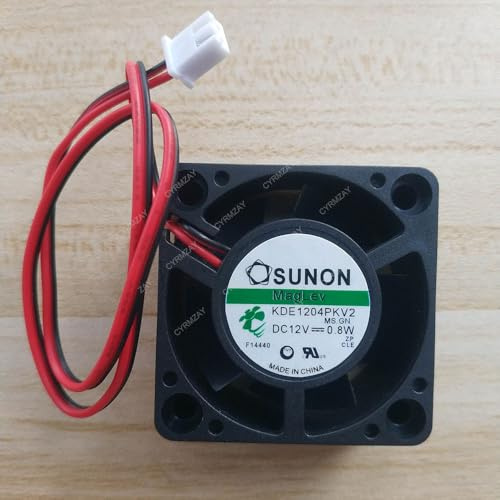 CYRMZAY Compatible for SUNON KDE1204PKV2 4020 40mm x 20mm Cooler Cooling Fan 12V 0.6W 2Pin
