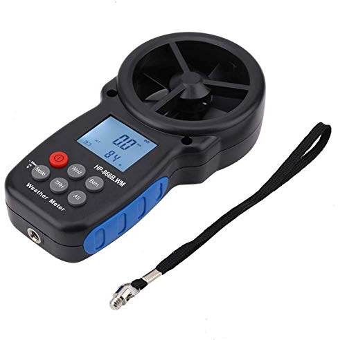 Digital Handheld Anemometer, 866B-WM Portable Wind Speed Gauge Air Volume Measuring Thermometer Accurately Measuring Tool for Outdoors Sailing Surfing Fishing Shooting HVAC