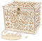 VINFUTUR Wooden Card Box, Vintage Event Card Box Wedding Gift Card Money Post Box with Lock for Wedding Reception Wedding Supplies (Mr & Mrs)