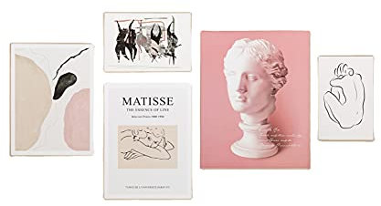 Visario gerahmtes Bilder Set 5 Teile Matisse 4512 deutsche Marke und Lager. Fertig zum aufhängen, toller Schmuckrahmen Alles inklusive !