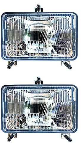 MelTruck® 2x Scheinwerfer Traktorscheinwerfer 3 Funktion 12V 24V Massey Fergusson Deutz DX Steyr mit Glühbirnen 12V