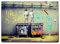 Giallobus - Impression sur toile - Banksy - Les enfants font pipi - Toile à cadre standard - 70x50 - Prêt à accrocher - Peintures pour la maison
