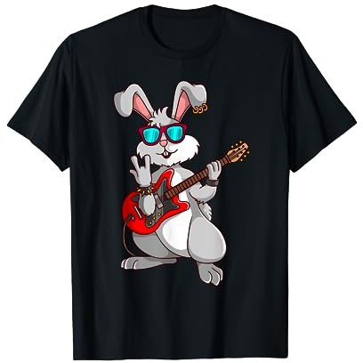ostern hase Rockmusik Osterhase T-Shirt