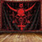 Ptrxobj Goat Head Pentagramm Tapestry Gothic Devil Demon Symbol Tapestry Mysterious Hippie Tapestry Small Wall Hanging for Living Room 152.4x101.6 cm