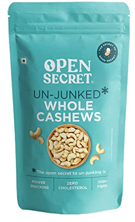 Open Secret Classic Salted Cashews| Freshly Roasted| Cream and Onion Premium Kaju Nuts| Nutritious, Crunchy & Delicious| Plant-Based Protein| Gift Hamper (17.6 Ounce)