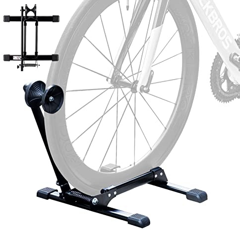 ROCKBROS Fahrradständer Fahrrad Faltbar Hinterradständer aus Kohlenstoffstahl Ideal für 24-27,6” Mountainbikes, Rennräder, Falträder