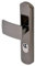 Vachette Set de Poignée de Porte sur Plaque ARTIS - Version Porte Palière, Entraxe 195 mm - Pose Facile - en Zamak - Protecteur de Cylindre Ajustable de 10 à 15 mm - Chrome Velours - Garantie 10 Ans
