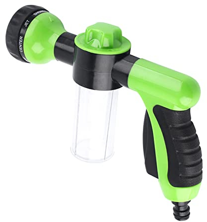 Keenso Auto-Schaumsprüher, Gartenschlauch-Düsensprüher, 8 Bewässerungsmuster, Wasch-Reinigungswerkzeug für 35 W Autowäsche