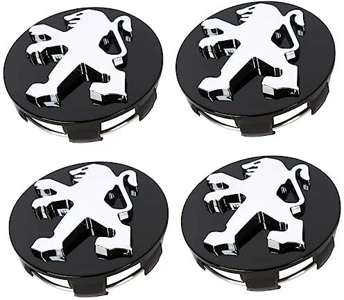 Cache-moyeux, pour Peugeot 108 208 2008 308 3008 508 5008, 60mm, Capuchons Centraux de Moyeu, Accessoires de Décoration Extérieure de Voiture
